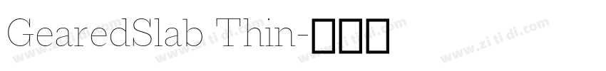 GearedSlab Thin字体转换